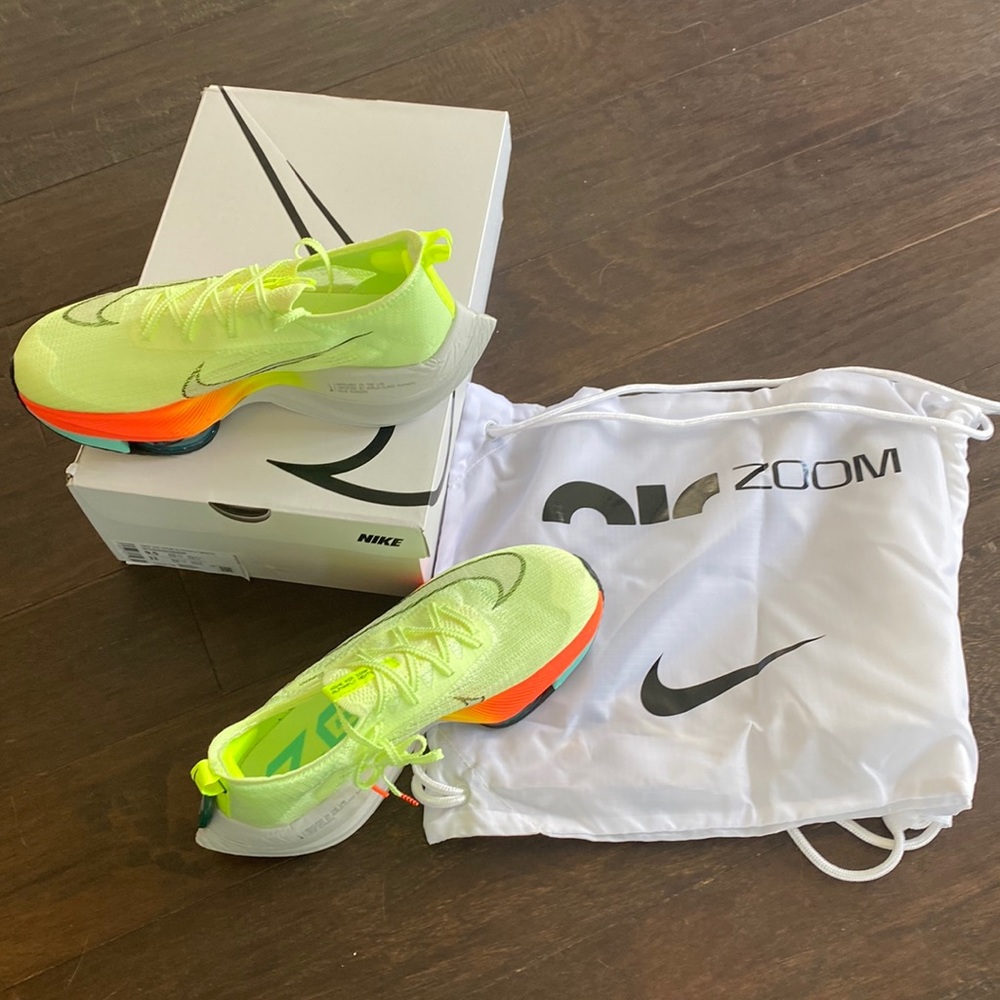 Nike Air Zoom Alphafly Next% Barely Volt.               Mens - Size 9.5